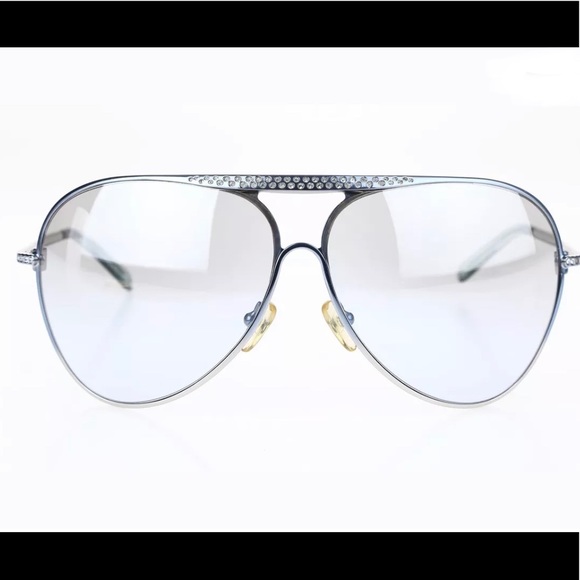 VALENTINO vintage butterfly aviators in blue - Picture 3 of 8